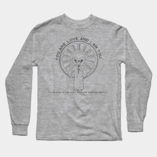 Both The Dark And Bright Charcoal Graphic Long Sleeve T-Shirt
